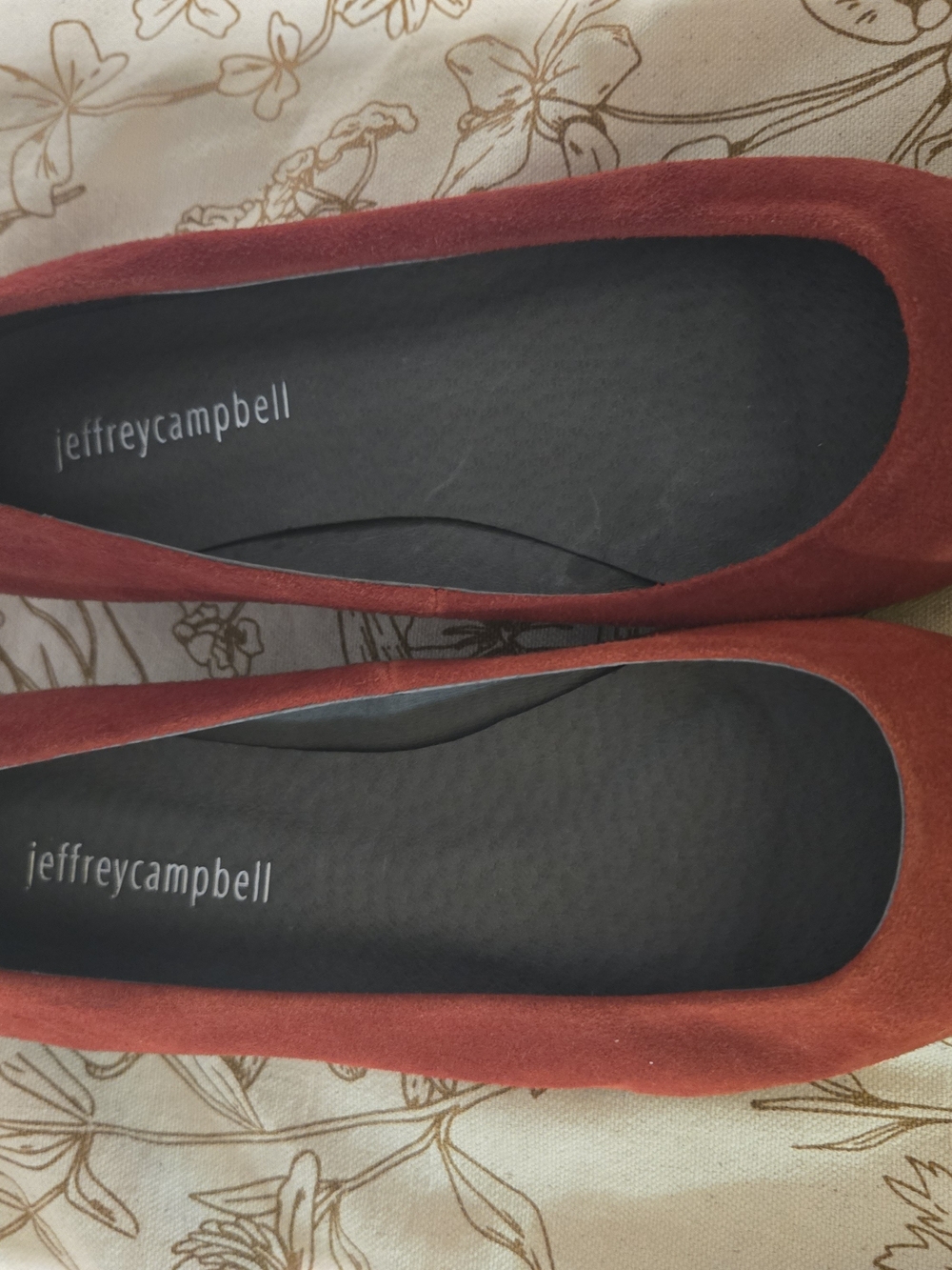 Jeffrey Campbell Red Suede Ballet Flats